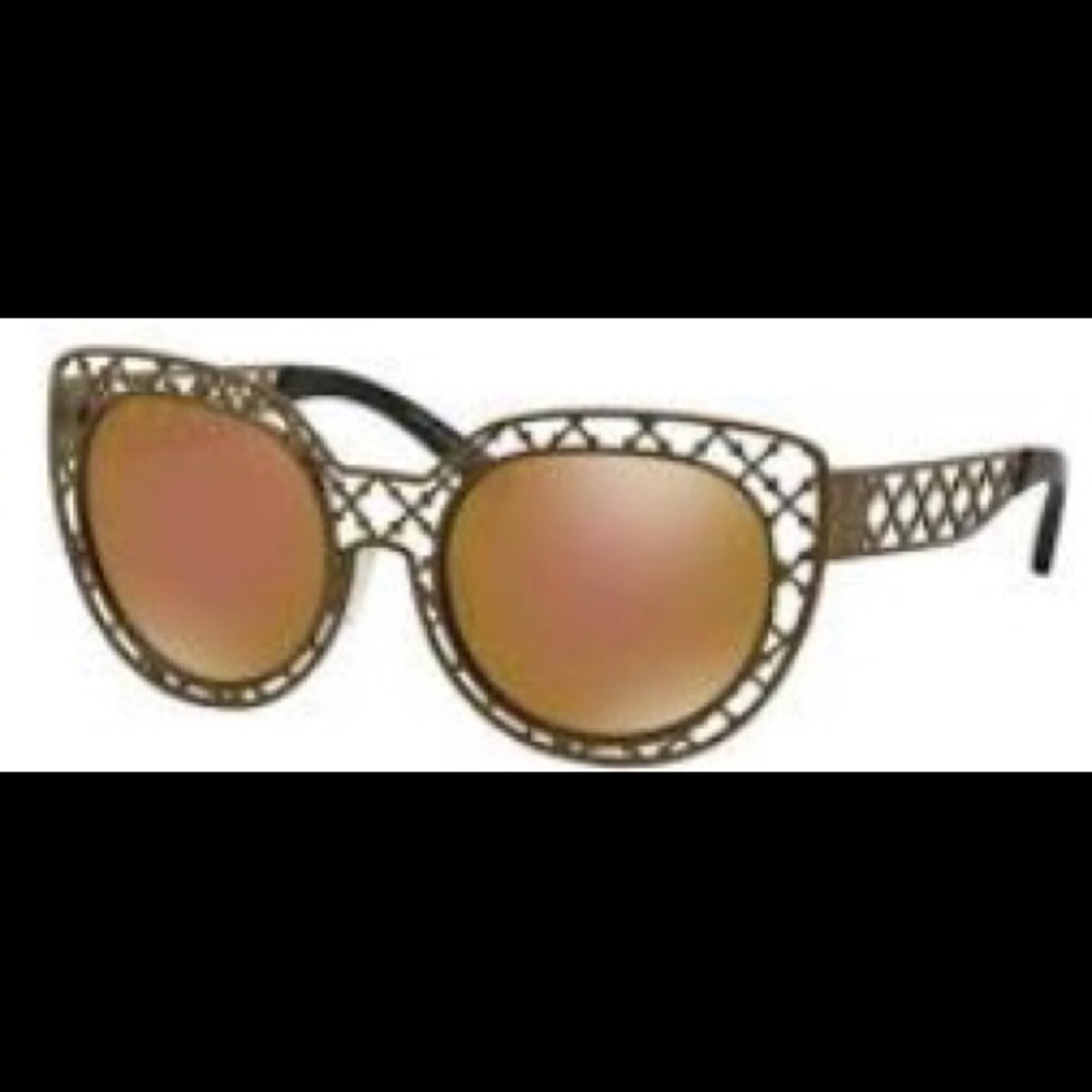 Tory Burch Gorgeous Ornate Gold Sunglasses New